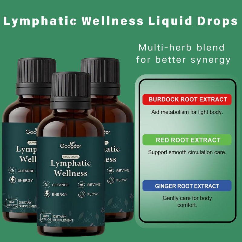 Herbal Wellness For You - Gotas Líquidas de Suporte Linfático 60ml,