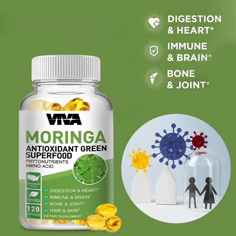 Cápsulas Moringa de 1000 mg, s - Moringa Leaf Powder avaliação e preço