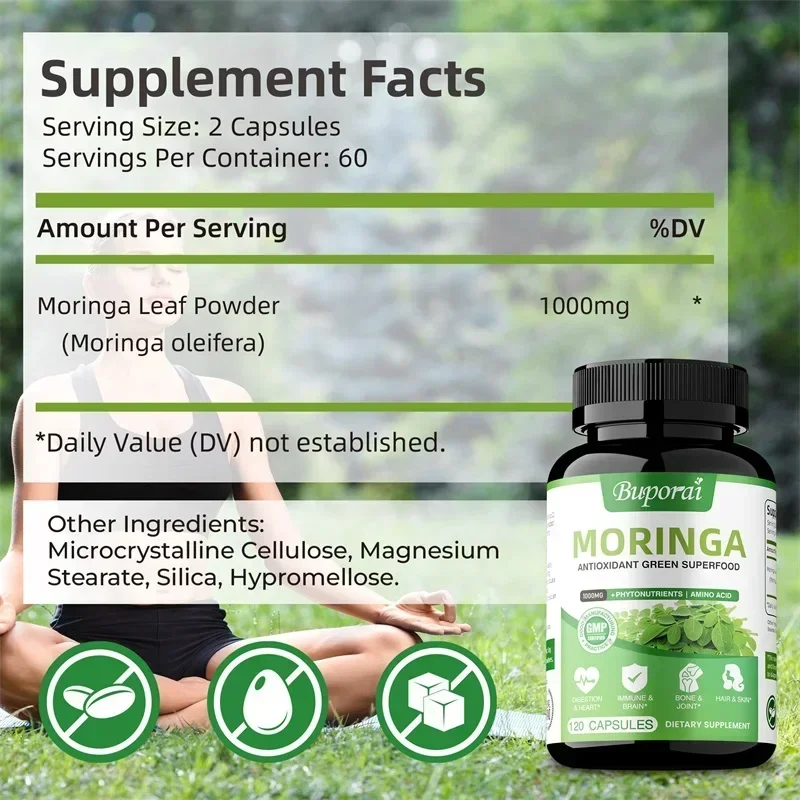 Cápsulas de Moringa - Antioxid - Moringa Leaf Powder avaliação e preço