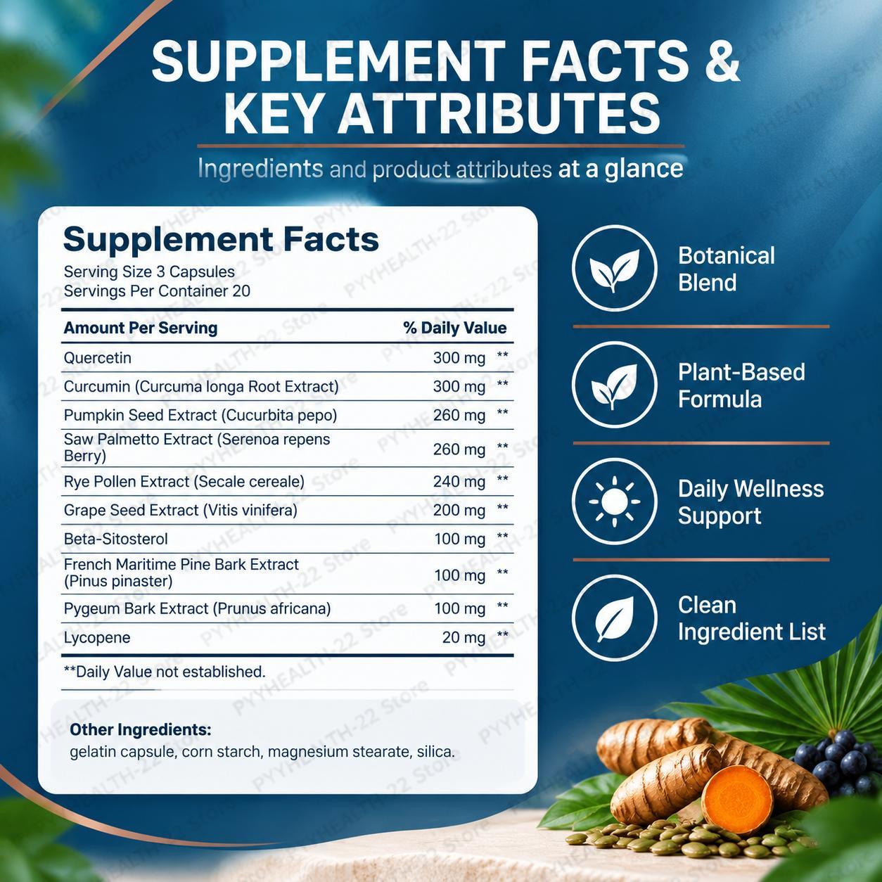 Cápsulas para Próstata com Que - Wellness Quercetin avaliação e preço