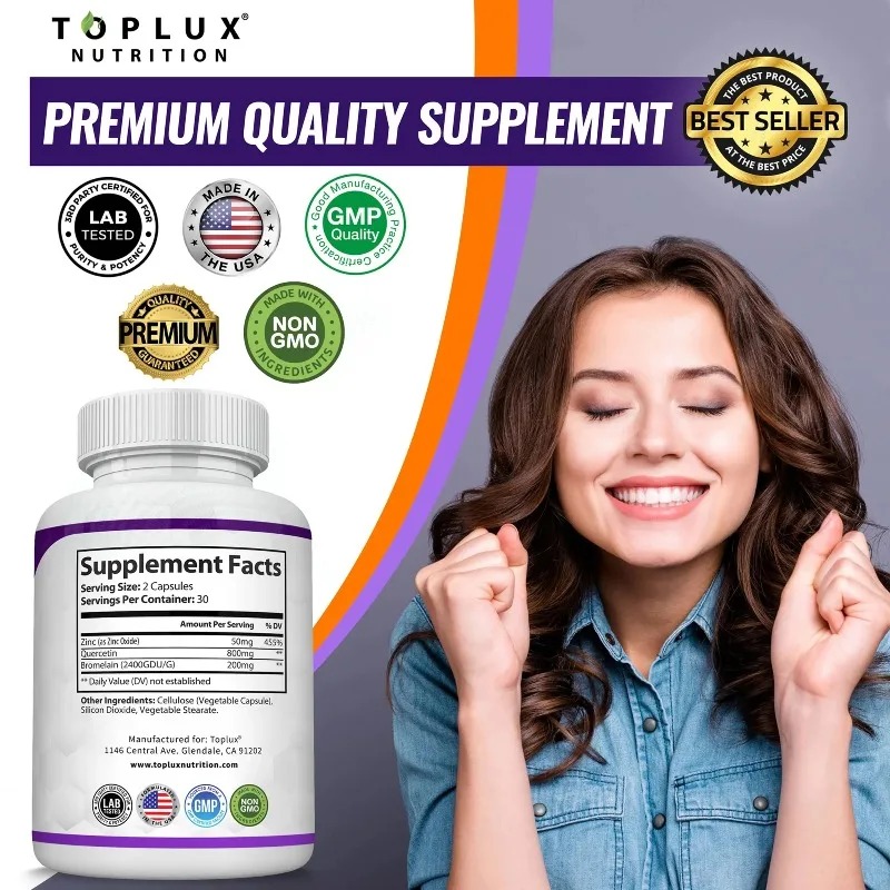 Cápsulas de Quercetina e Brome - Wellness Quercetin avaliação e preço