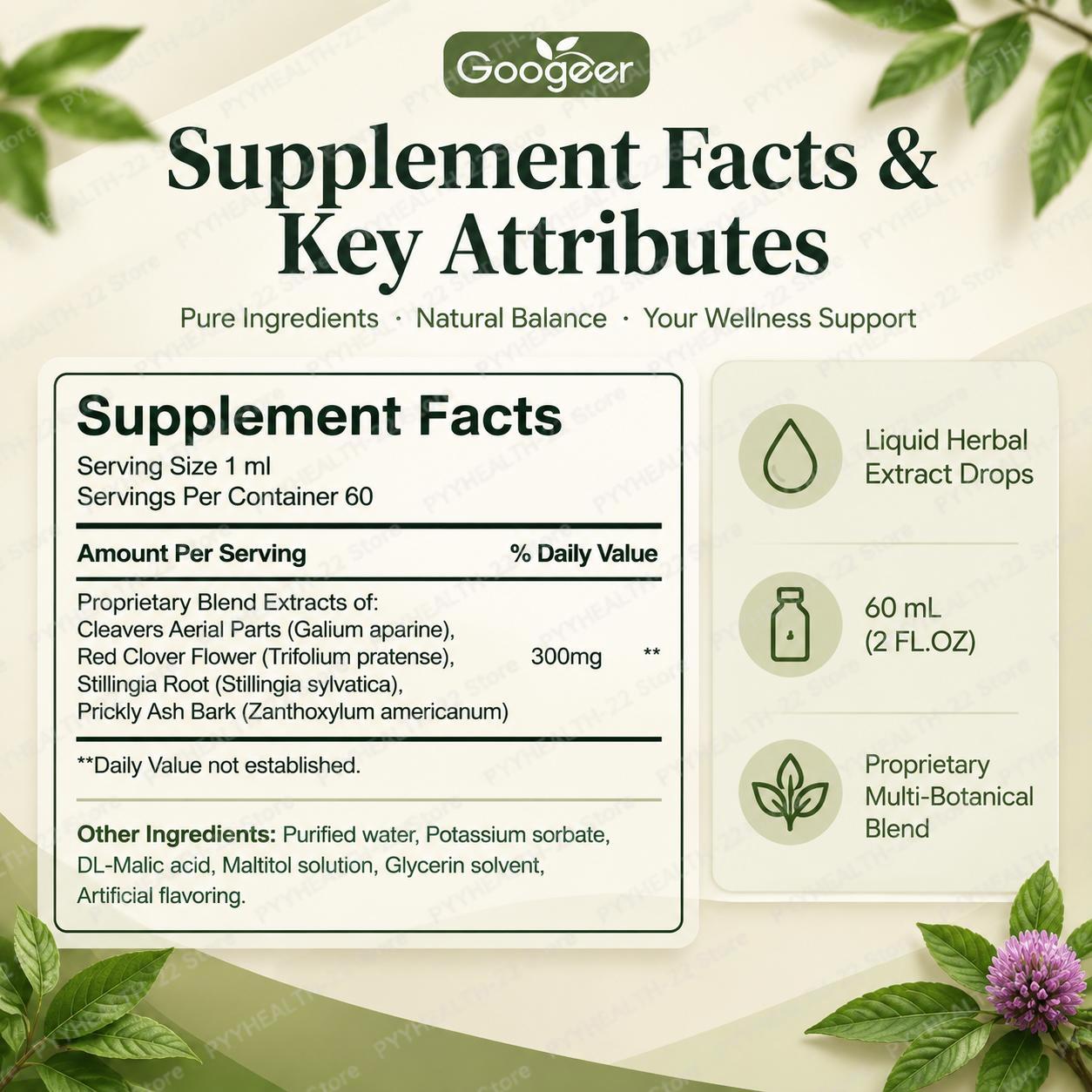Gotas líquidas à base de ervas - Herbal And Wellness Products avaliação e preço