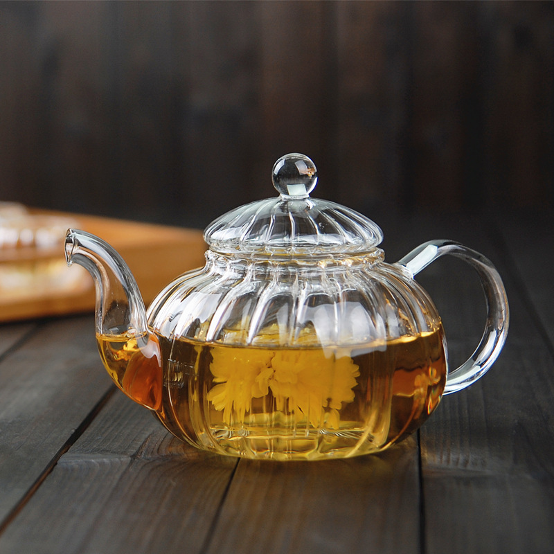 Bule de vidro do bule da flor  - Herbal Wellness Blend avaliação e preço
