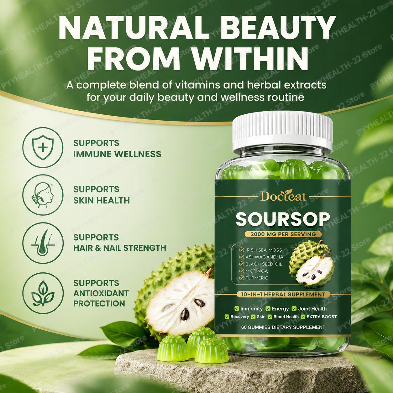 Gomas de Graviola, Mistura Her - Herbal And Wellness Products avaliação e preço