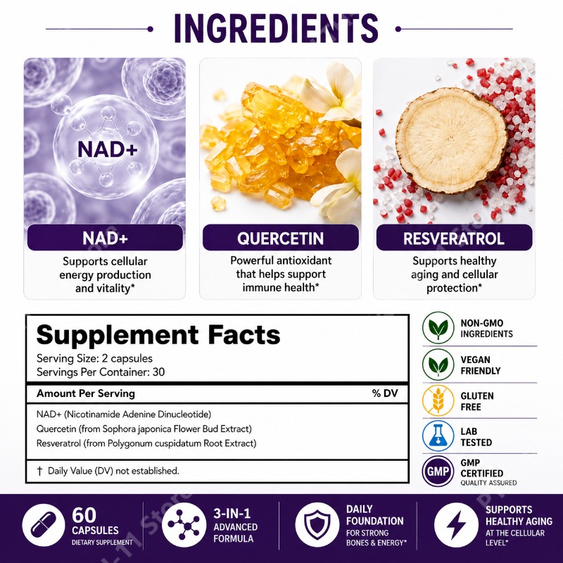 Cápsulas Docteat NAD+ com Resv - Wellness Quercetin avaliação e preço
